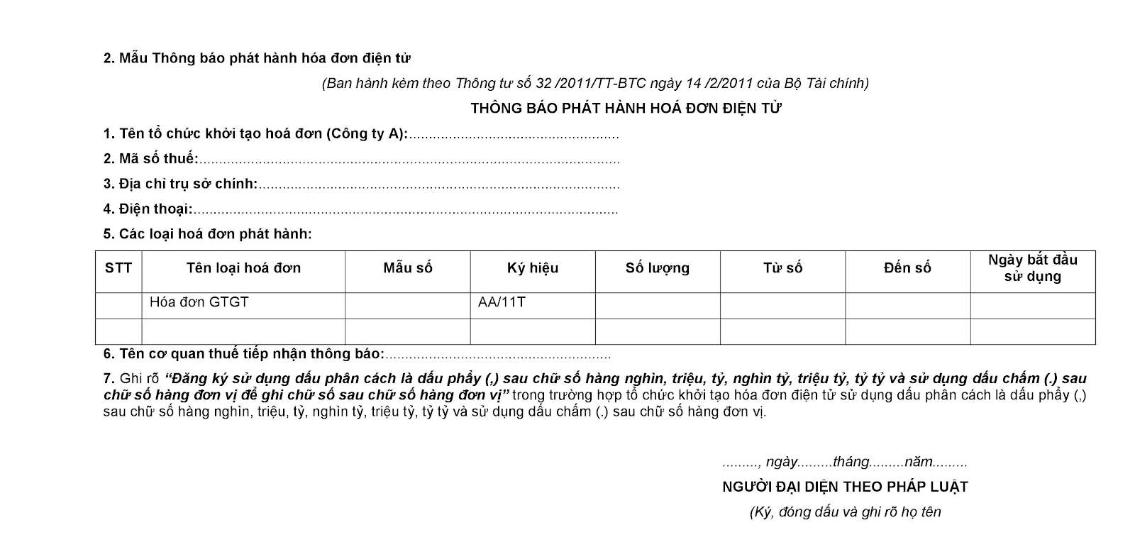Mẫu 02 Thông tư 32