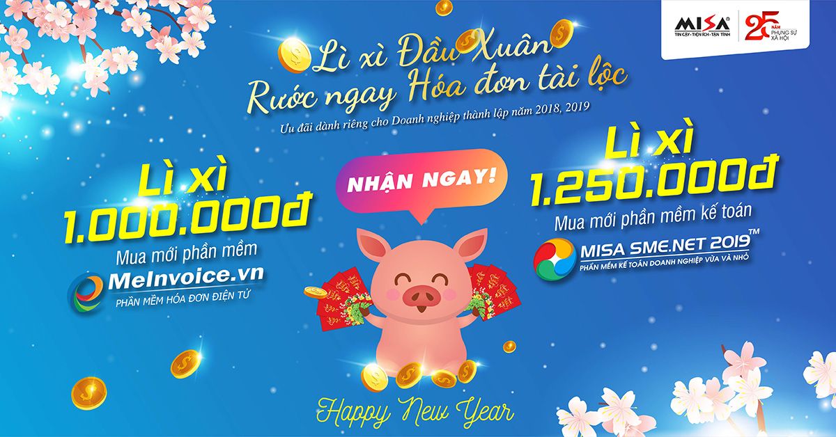 MISA tặng 1 năm sử dụng Hóa đơn điện tử trị giá 1.000.000đ