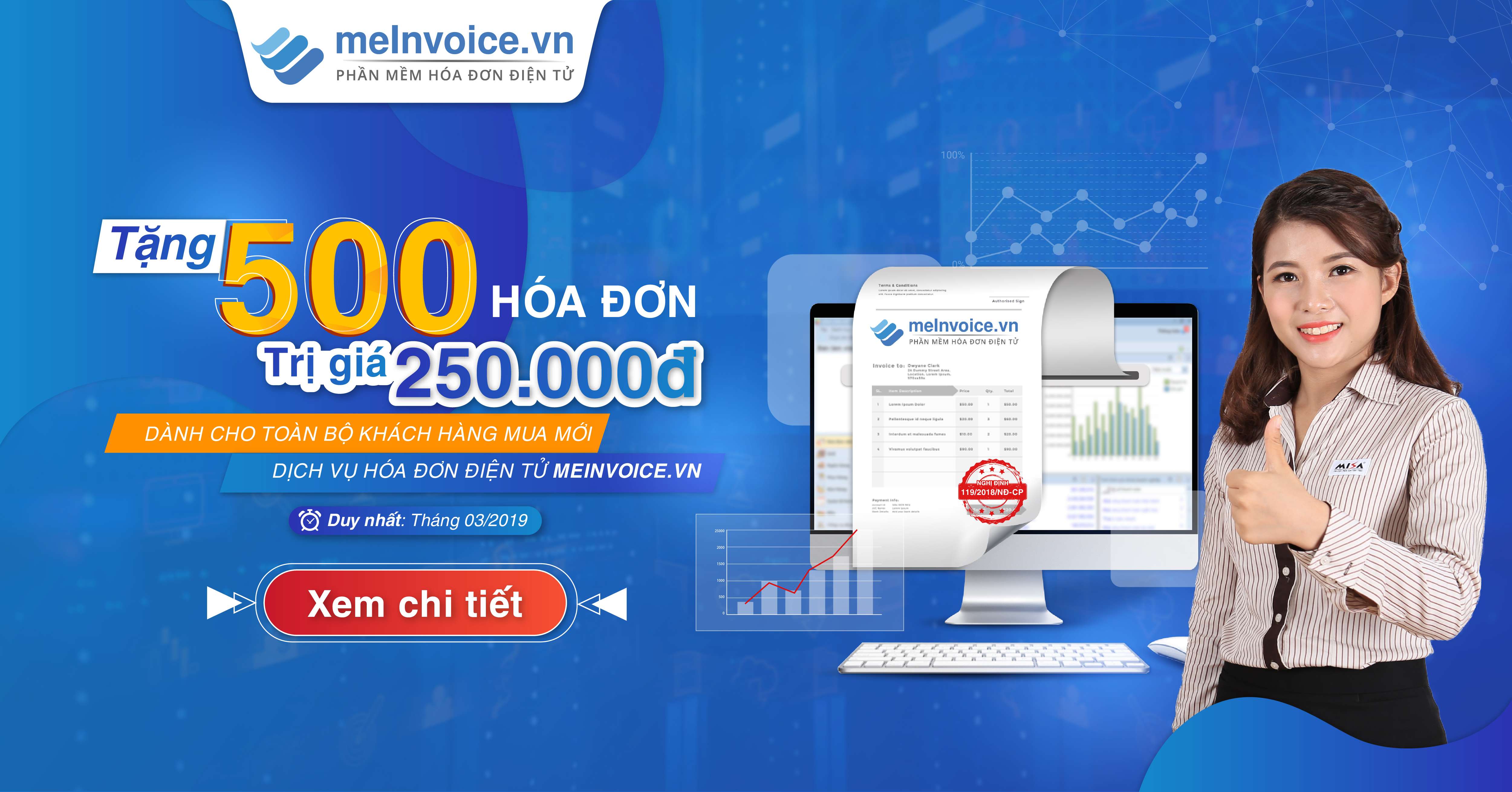 Tặng 500 hóa đơn điện tử