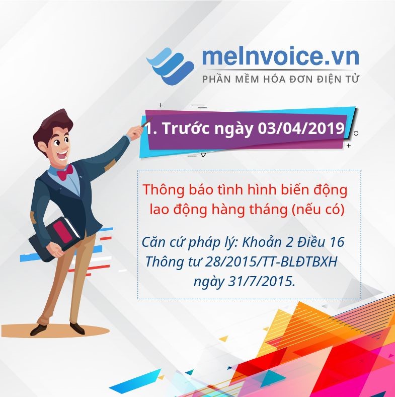 Thông báo tình hình biến động lao động hàng tháng (nếu có)