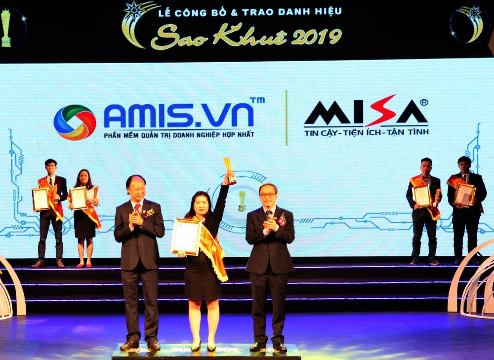 Sao Khuê 2019 cho Phần mềm quản trị doanh nghiệp AMIS.VN