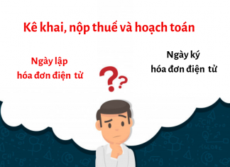 Kê khai thuế, nộp thuế và hoạch toán theo ngày lập hóa đơn điện tử Kê khai, nộp thuế và hoạch toán theo ngày lập hóa đơn điện tử