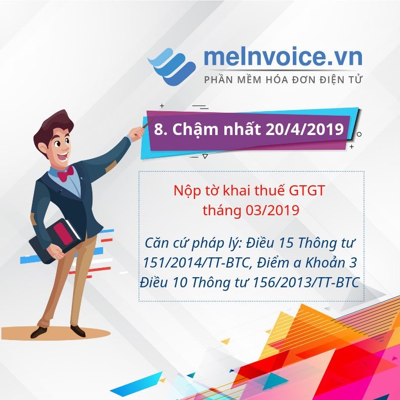 Nộp tờ khai thuế GTGT tháng 03/2019