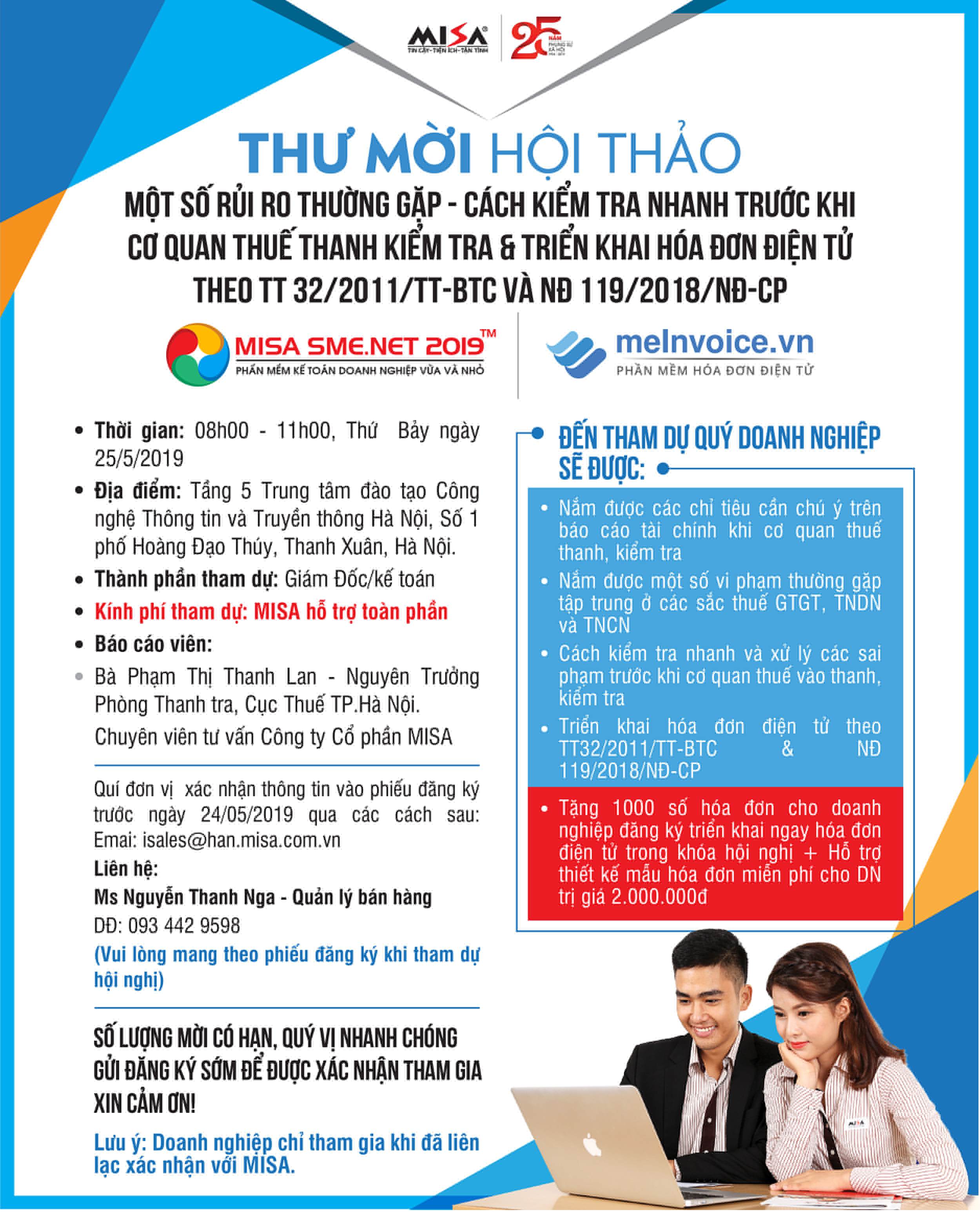 Một số rủi ro thường gặp - Cách kiểm tra nhanh trước khi cơ quan Thuế thanh kiểm tra & triển khai hóa đơn điện tử
