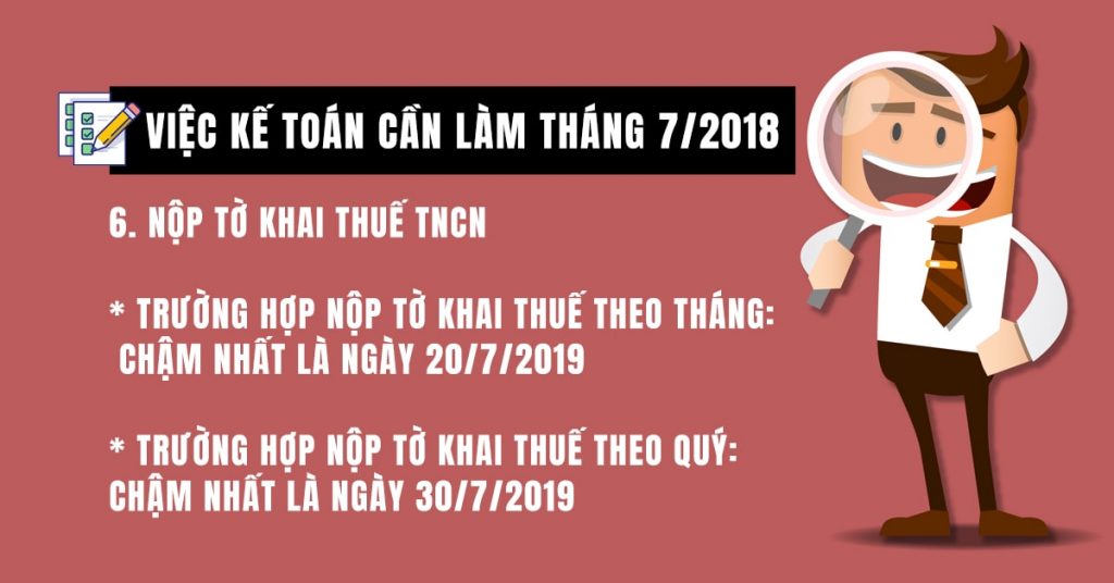 Nộp tờ khai thuế TNCN
