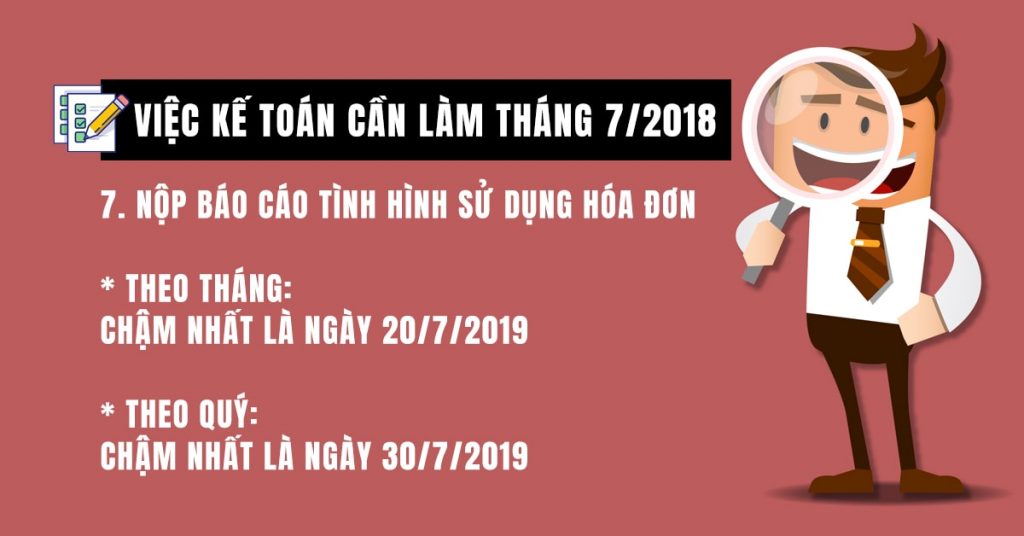 Nộp báo cáo tình hình sử dụng hóa đơn