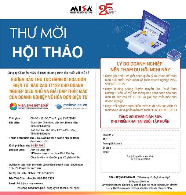 Hội thảo hóa đơn điện tử tại Bình Dương
