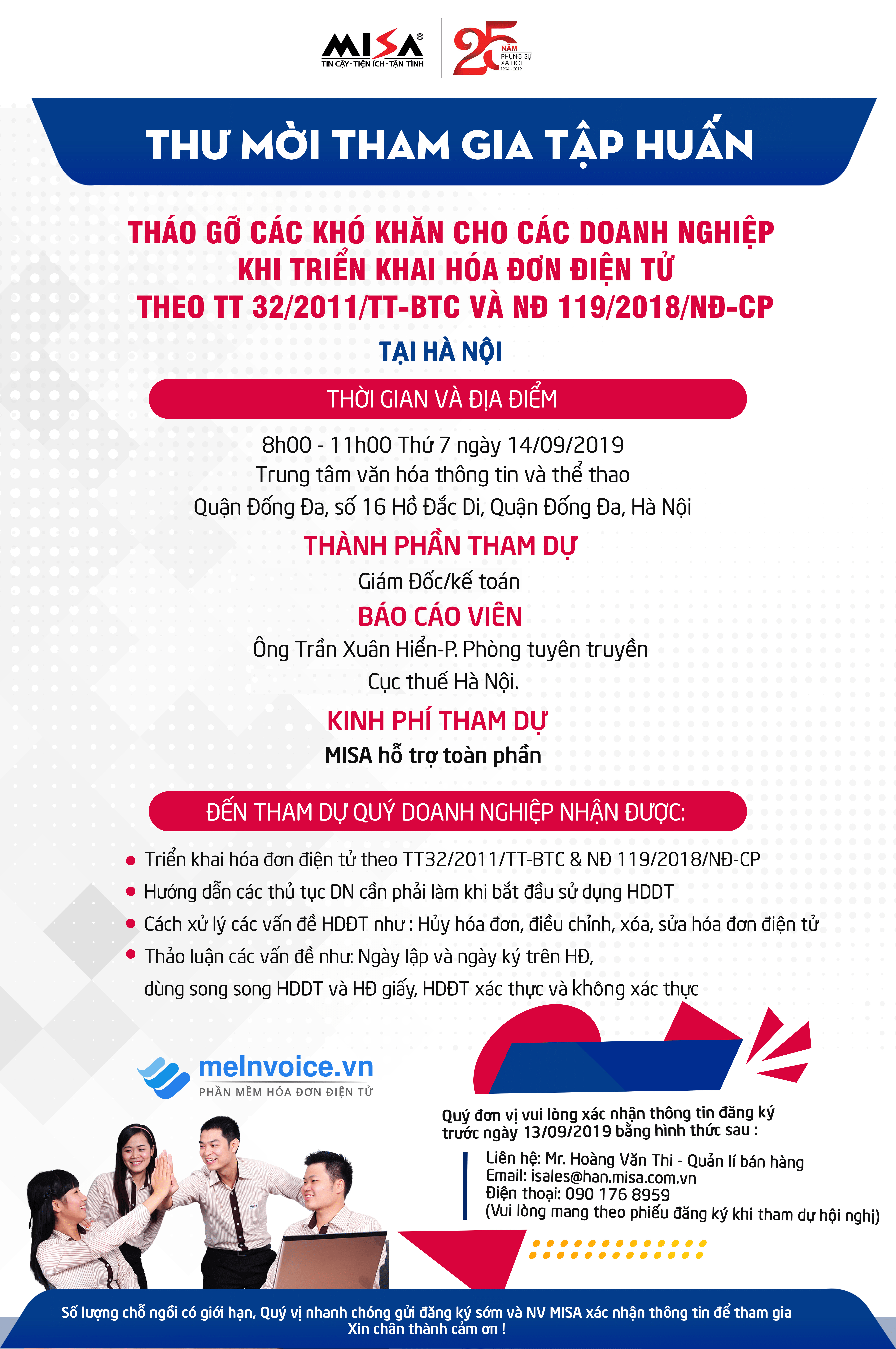 Tập huấn hóa đơn điện tử tại Hà Nội