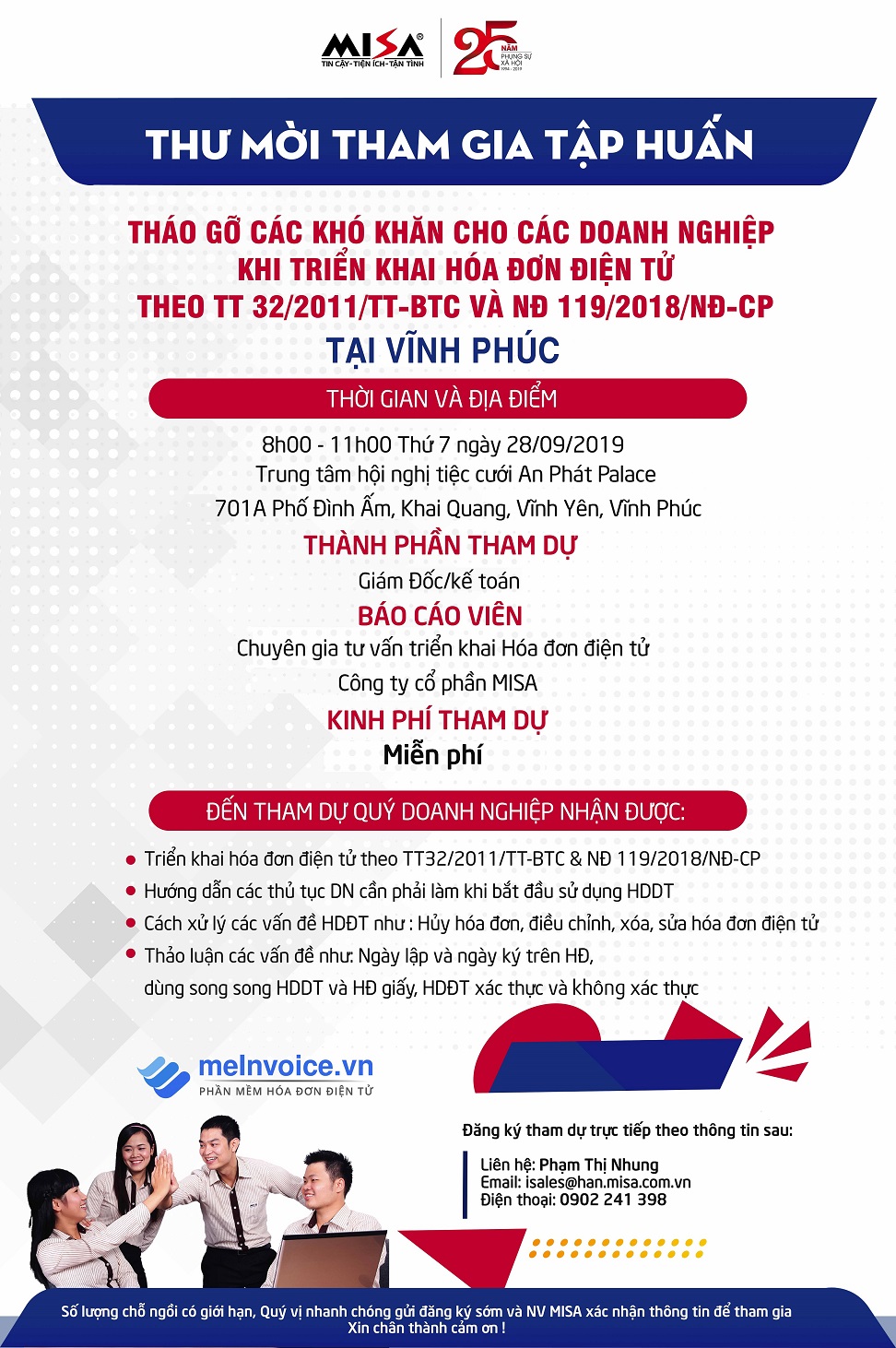 Tập huấn hóa đơn điện tử tại Vĩnh Phúc