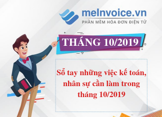 Sổ tay những việc kế toán, nhân sự cần làm trong tháng 10/2019