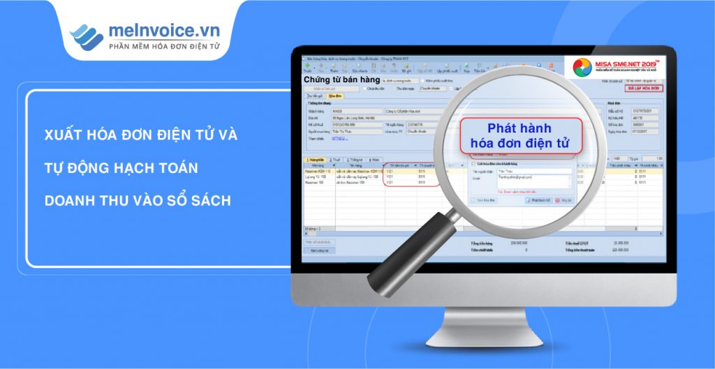 Thuận lợi khi tích hợp hóa đơn điện tử vào phần mềm kế toán MISA