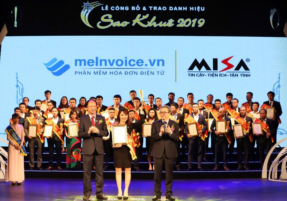 Phần mềm hóa đơn điện tử meInvoice đạt SAO KHUÊ 2019