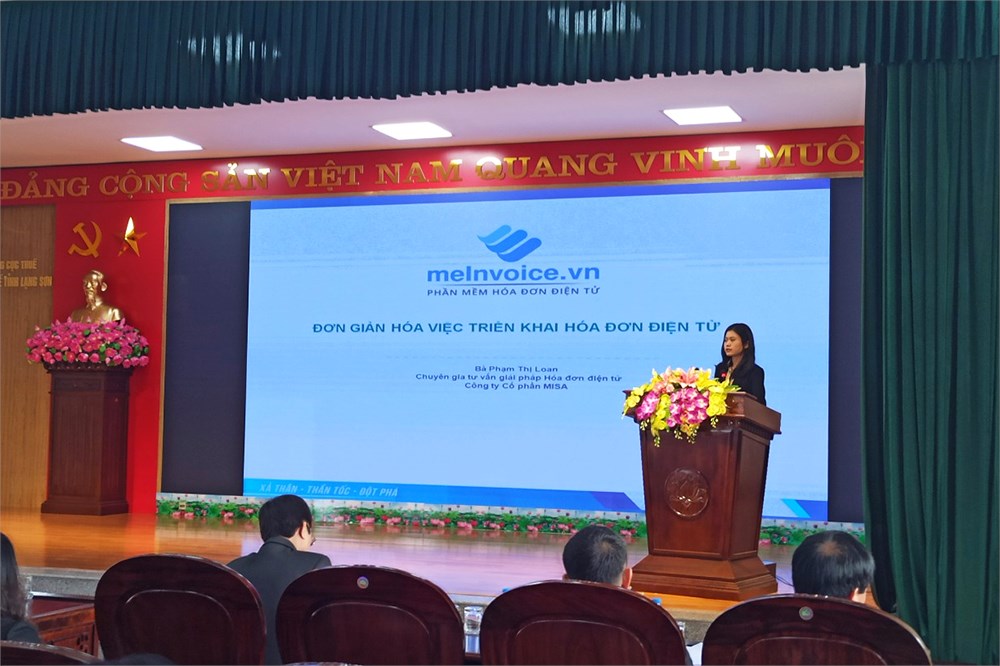 triển khai hóa đơn điện tử tại Lạng Sơn