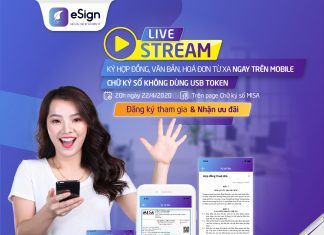 Livestream: Ký hợp đồng, văn bản, hóa đơn từ xa ngay trên mobile với chữ ký số không dùng USB Token