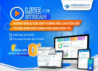 Livestream: Hướng dẫn & Giải đáp vướng mắc chuyển đổi từ hóa đơn giấy sang hóa đơn điện tử