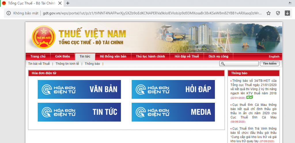 chuyen muc hoa don dien tu TCT