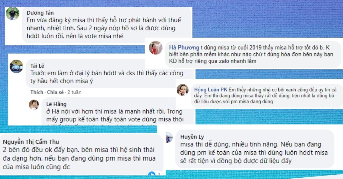 review hóa đơn điện tử MISA