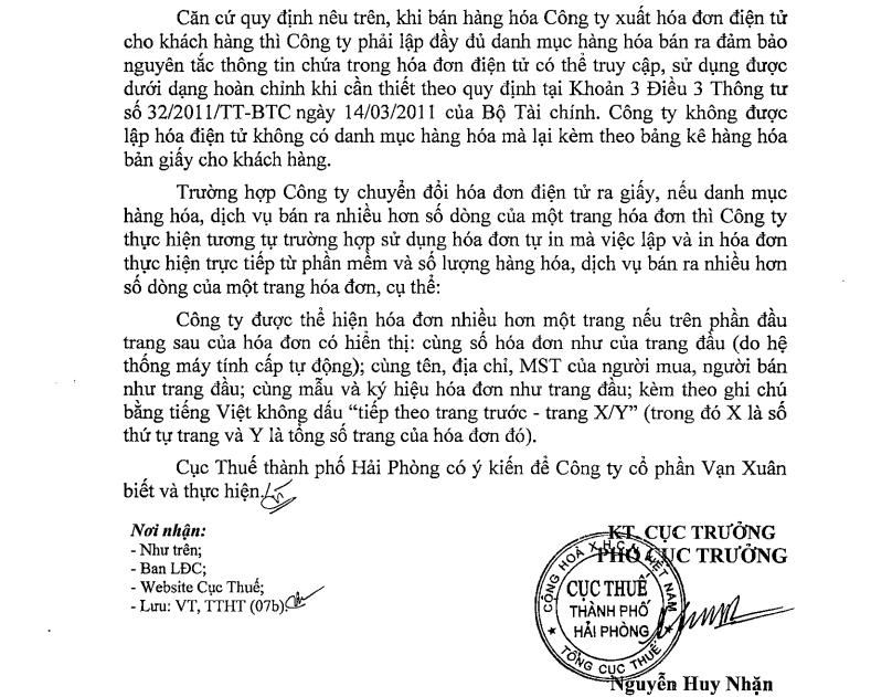 Công văn 3712/CT-TTHT Hải Phòng