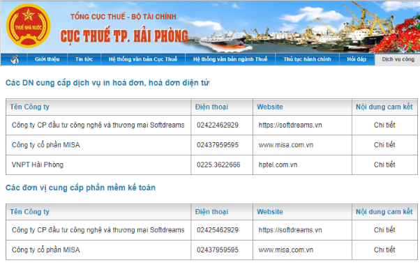 nhà cung cấp hóa đơn điện tử tại hải phòng