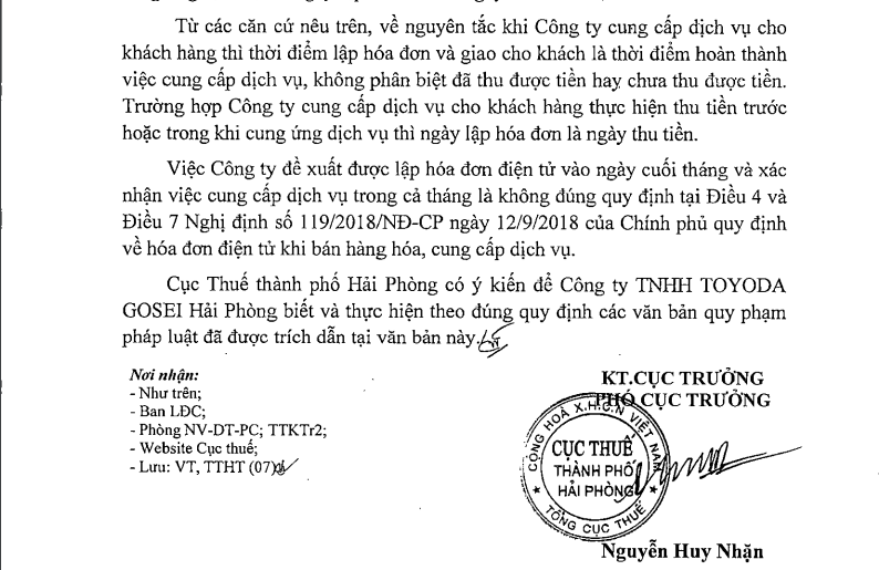 Công văn 471/CT-TTHT Hải Phòng