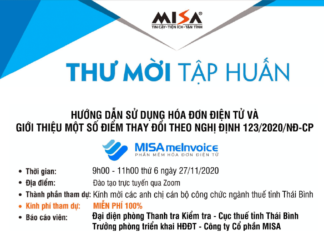 Tập huấn hóa đơn điện tử tại Thái Bình & Giới thiệu một số điểm tại Nghị định 123/2020/NĐ-CP tap huan hoa don dien tu thai binh