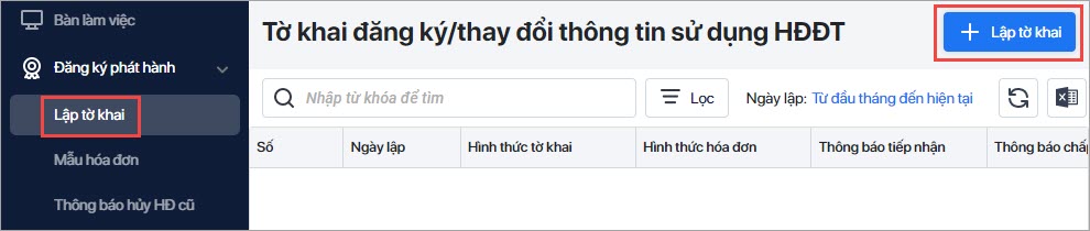 lập tờ khai thay đổi thông tin