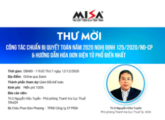 Hội thảo hóa đơn điện tử Hồ Chí Minh & Công tác quyết toán năm 2020 Nghị định 125/2020/NĐ-CP hoi thao hoa don dien tu ho chi minh