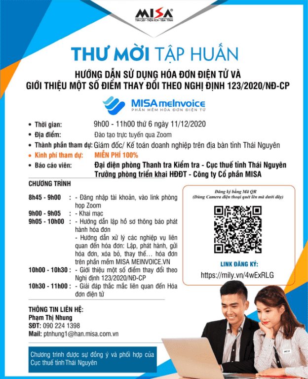 tập huấn hóa đơn điện tử thái nguyên
