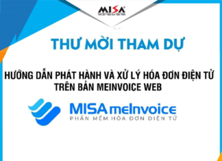 Thư mời tập huấn hướng dẫn sử dụng hóa đơn điện tử MISA (bản web) tap huan su dung hoa don dien tu