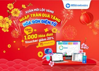 Tặng đến 1000 hóa đơn + Voucher giảm 20% khi mua hóa đơn điện tử MISA meInvoice tang hoa don