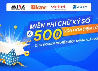 Tặng miễn phí chữ ký số & 500 hóa đơn điện tử cho doanh nghiệp mới thành lập năm 2021