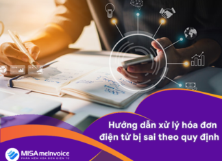 Xử lý hóa đơn điện tử đã lập nhưng phát hiện sai sót như thế nào?