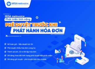 MISA meInvoice ra mắt tính năng phê duyệt hóa đơn trước khi phát hành