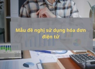 Mẫu đề nghị sử dụng hóa đơn điện tử theo quy định mới