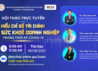 Hội thảo trực tuyến: Hiểu rõ bức tranh tài chính trong doanh nghiệp để đưa ra chiến lược vượt qua đại dịch