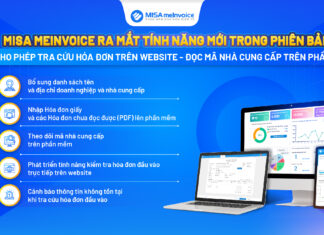 5 Tính năng mới không thể bỏ lỡ ở phiên bản MISA meInvoice R3