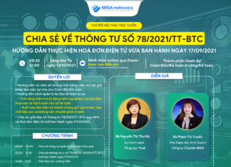 Thư mời tham dự tập huấn “Thực hiện triển khai hóa đơn điện tử” theo thông tư 78/2021/TT-BTC