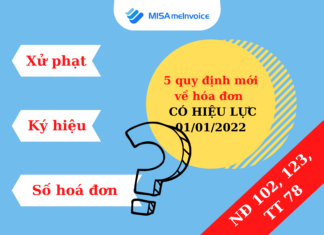 Tổng hợp các quy định mới nhất về hóa đơn đáng chú ý trong năm 2022 quy dinh moi ve hoa don