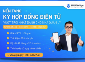Phần mềm hợp đồng điện tử hỗ trợ trình ký AMIS WeSign