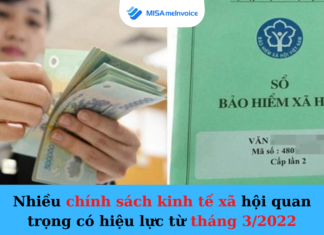 Nhiều chính sách kinh tế xã hội quan trọng có hiệu lực từ tháng 3/2022 chinh sach kinh te xa hoi
