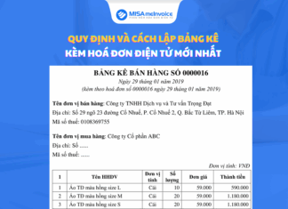 3 loại bảng kê hóa đơn quan trọng kế toán cần nắm vững bảng kê hàng hóa