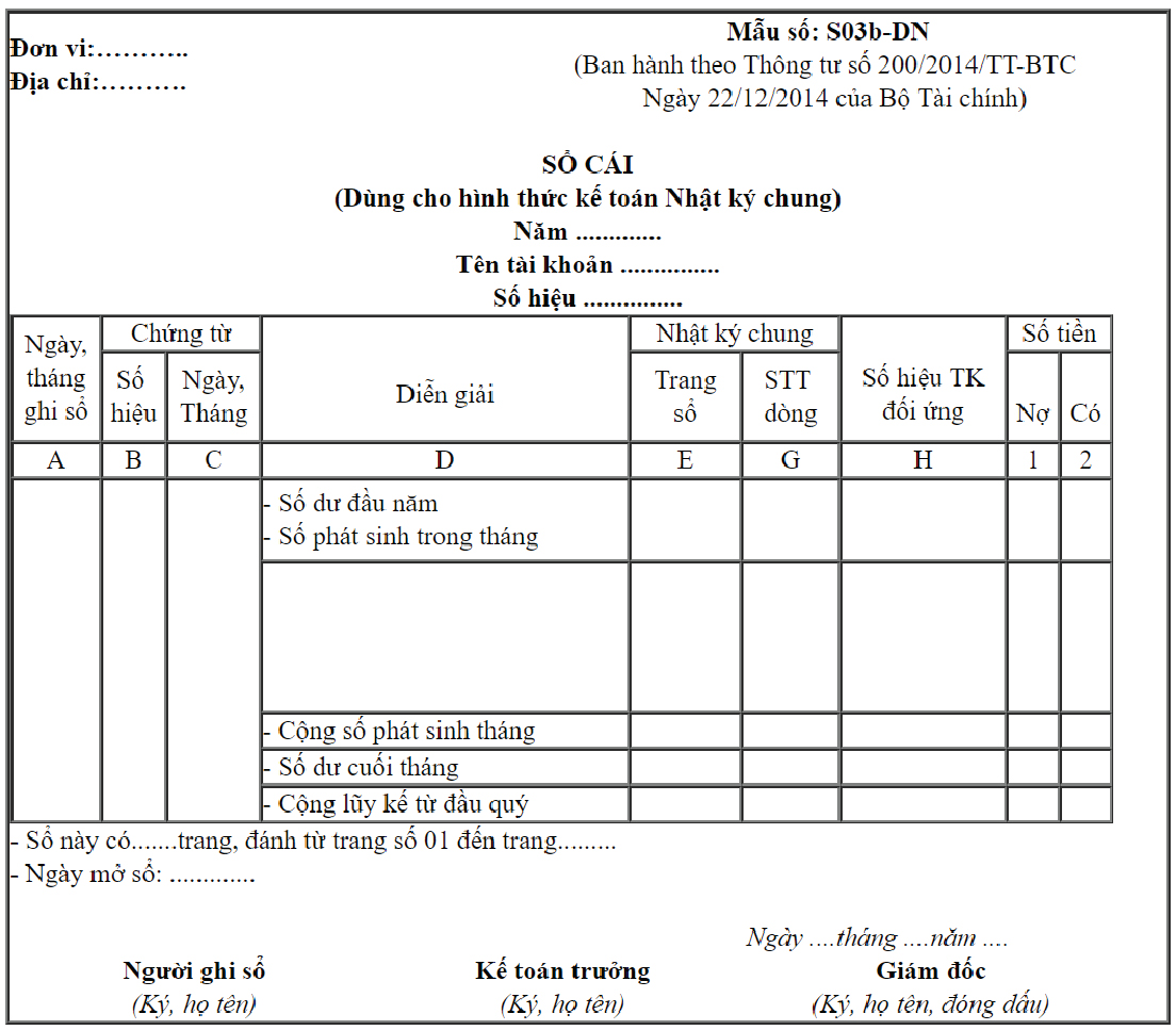 mẫu sổ kế toán tổng hợp 3
