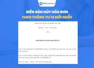 Mẫu biên bản hủy hóa đơn theo thông tư 78 biên bản hủy hóa đơn theo thông tư 78 và NĐ 123