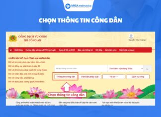 Cách tra cứu thông tin cá nhân trên cơ sở dữ liệu quốc gia và CCCD chọn thông tin công dân