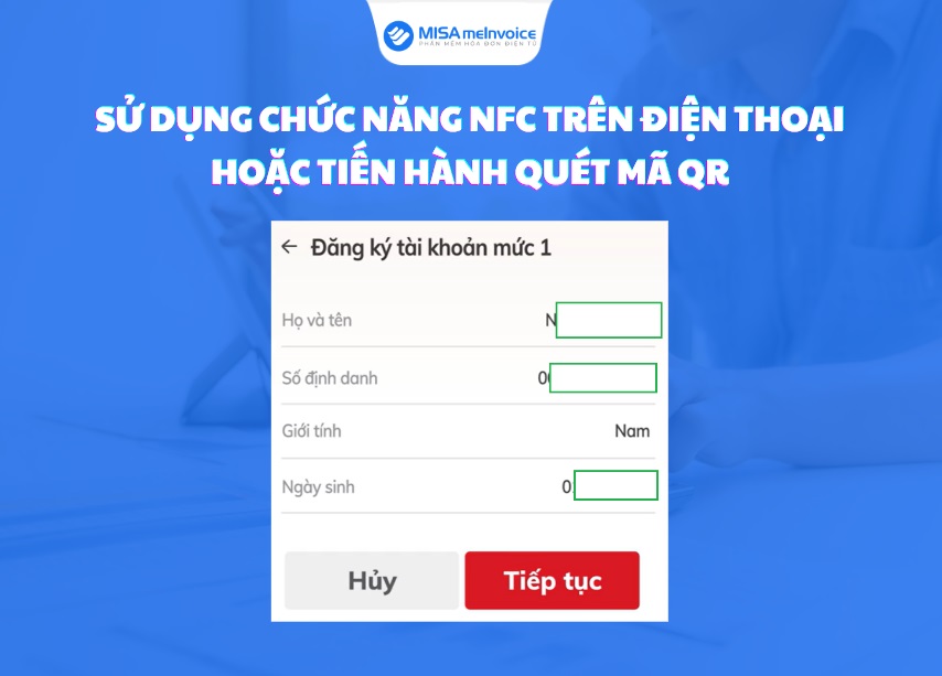 sử dụng chức năng NFC hoặc quét mã QR