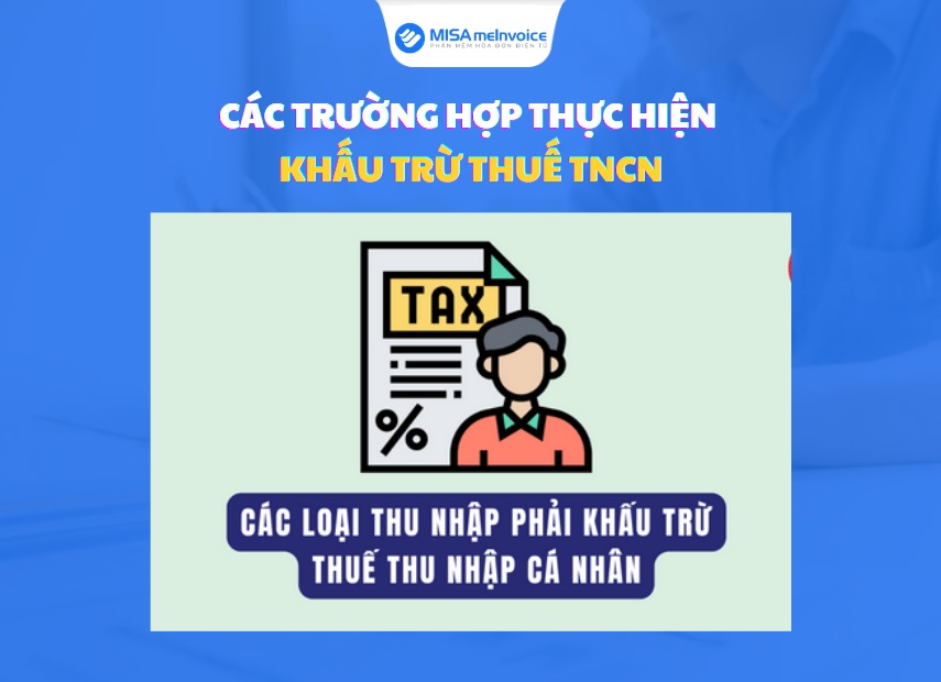 các trường hợp thực hiện khấu trừ thuế tncn