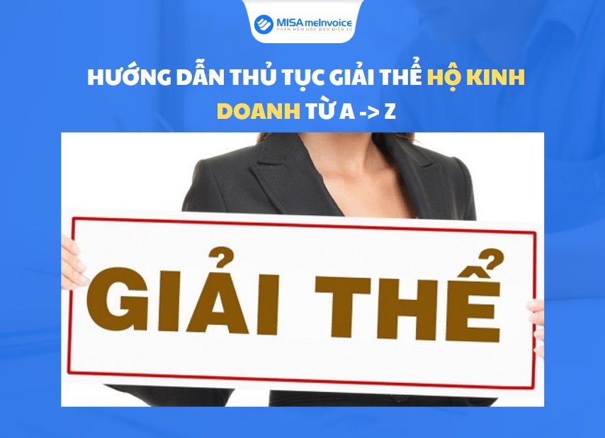 hướng dẫn thủ tục giải thể hộ kinh doanh