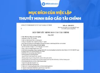 Cách lập thuyết minh báo cáo tài chính CHUẨN pháp luật mục đích của việc lập thuyết minh báo cáo tài chính