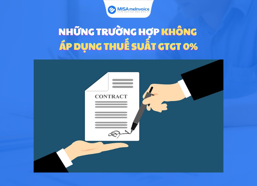 trường hợp không áp dụng thuế suất 0