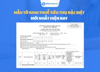 Mẫu tờ khai thuế tiêu thụ đặc biệt MỚI hiện nay mẫu từ khai thuế TTĐB mới nhất